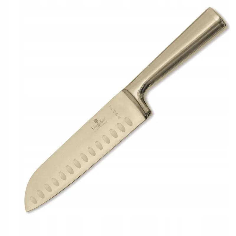 Stalowy nóż Santoku Gold Berlinger Haus 17,5CM Leonardo BH-2829 Taniej