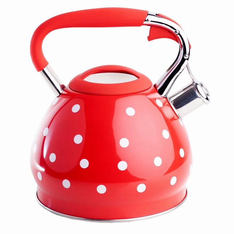 Czajnik z gwizdkiem 3L Indukcja Gaz Berretti Cornelia BR-6293 czerwony Nowy