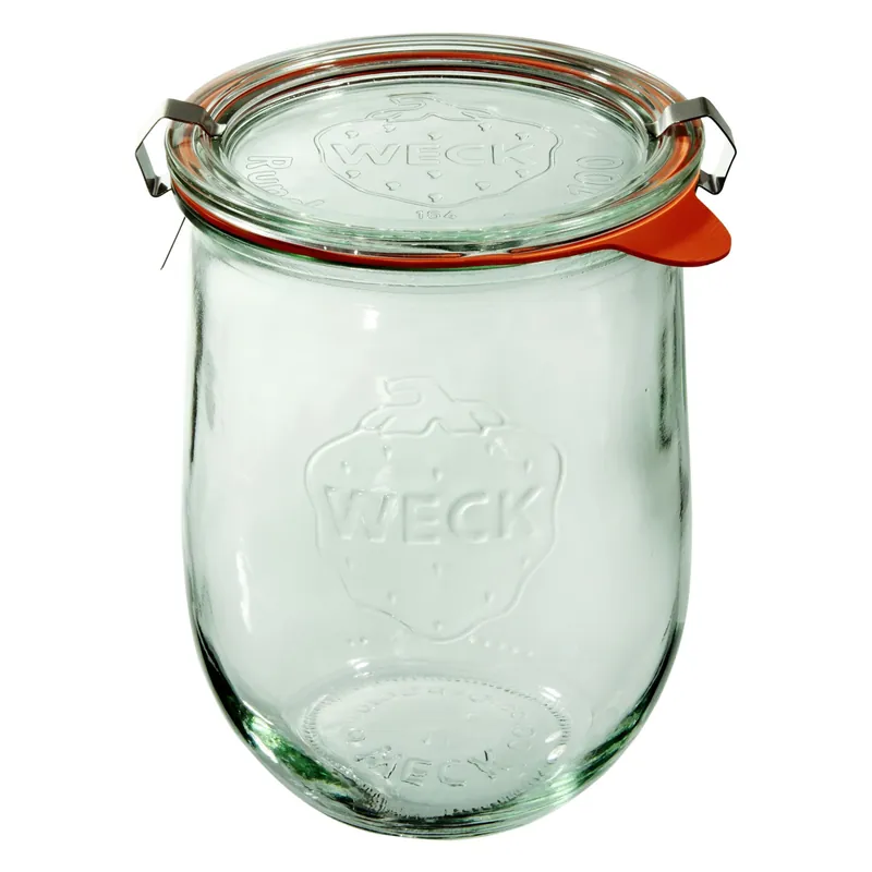 WECK słoiki szklane Tulip z pokrywką na domowe weki 1062ml - 6szt Bezpieczne zakupy