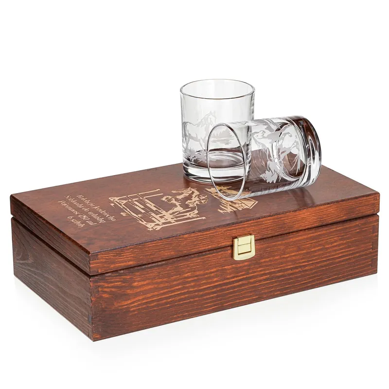 Rabat Szklanki do whisky Konie (NOVA) 350 ml 6 szt. w skrzynce z GRAWEREM