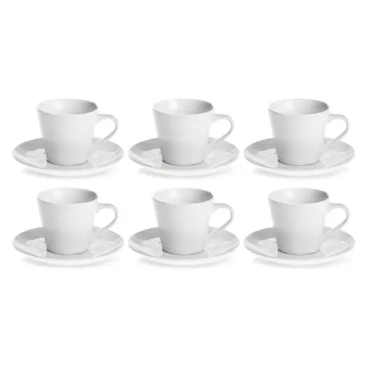 Ceramiczne filiżanki do kawy, herbaty Maja 210 ml + 6 spodków 12 el. Nie przegap