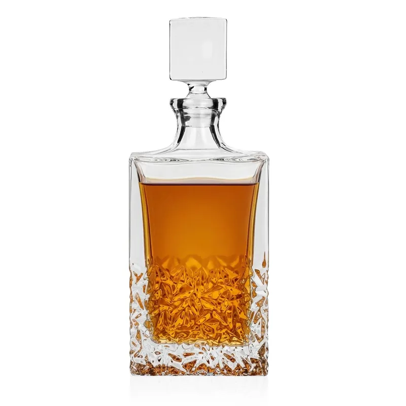 Ekspresowa dostawa Ekskluzywna KRYSZTAŁOWA karafka do whisky Bohemia NICOLETTE 1000ml