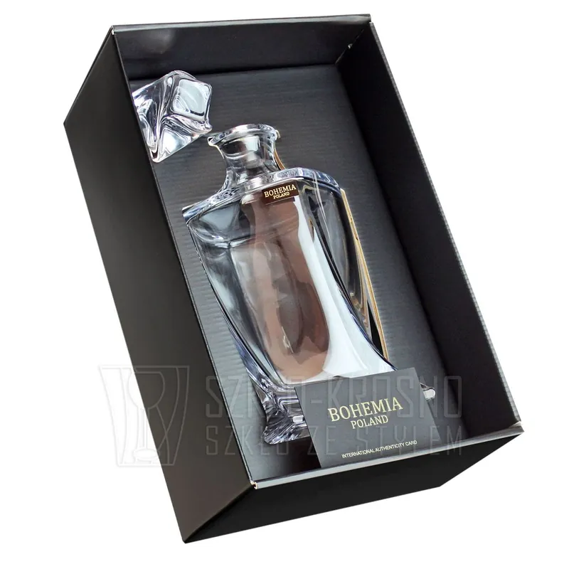 Oferta Ekskluzywna KRYSZTAŁOWA karafka do whisky Bohemia Quadro 770 ml