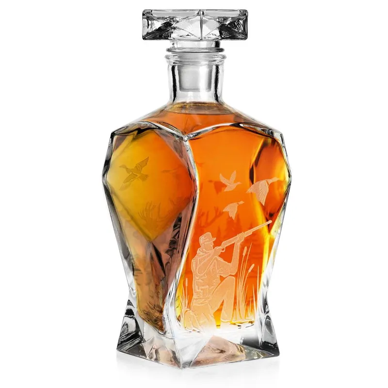 Karafka do whisky z grawerem "Myśliwska" 750ml (7) Darmowy zwrot