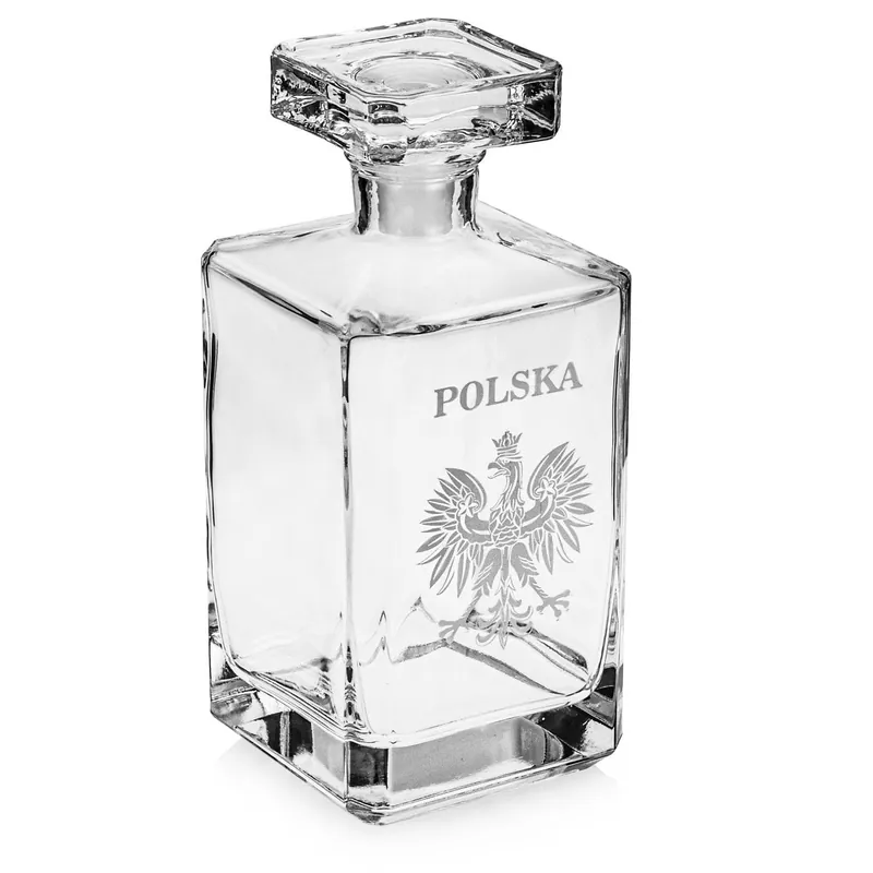 Oferta limitowana Karafka do whisky z grawerem POLSKA + ORZEŁ 700 ml (burbon)