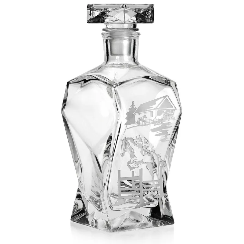 Darmowy zwrot Karafka łamana do whisky "KONIE" 750ml 1szt.