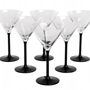 Kieliszki do martini Altom Design ONYX 260 ml czarna nóżka Wysoka jakość