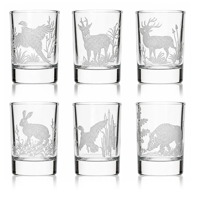 Kieliszki do wódki SHOT Myśliwskie (NR101) 50 ml 6 szt. w pudełku Szklanka.pl Super okazja