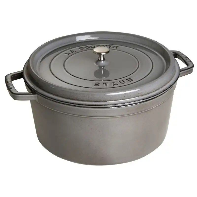 Dostępne od ręki Staub - garnek żeliwny okrągły 8.35 ltr, grafitowy