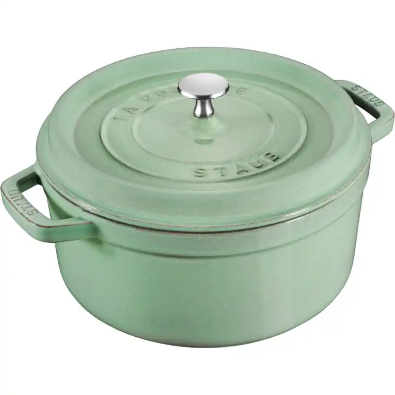 Staub - garnek żeliwny okrągły 6.7 ltr, miętowy Hit cenowy