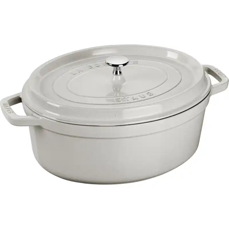 Staub - Garnek żeliwny owalny 2350ml, truflowy Łatwy zwrot