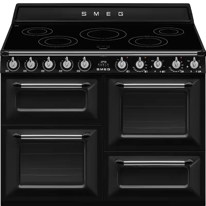 Smeg - Kuchnia wolnostojąca czarna z płytą indukcyjną 110x60 cm z linii Victoria TR4110IBL2 + mikser GRATIS Bestseller