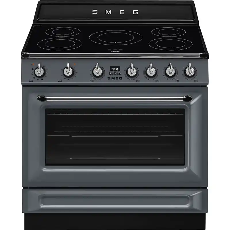 Smeg - Kuchnia wolnostojąca z płytą indukcyjną 90x60 cm z linii Victoria TR90IPGR + mikser GRATIS Kup teraz