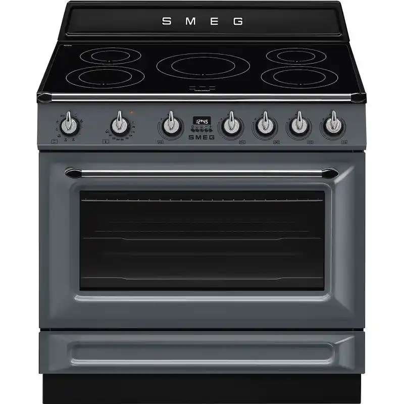 Smeg - Kuchnia wolnostojąca z płytą indukcyjną 90x60 cm z linii Victoria TR90IMGR + mikser GRATIS Dostępne od ręki